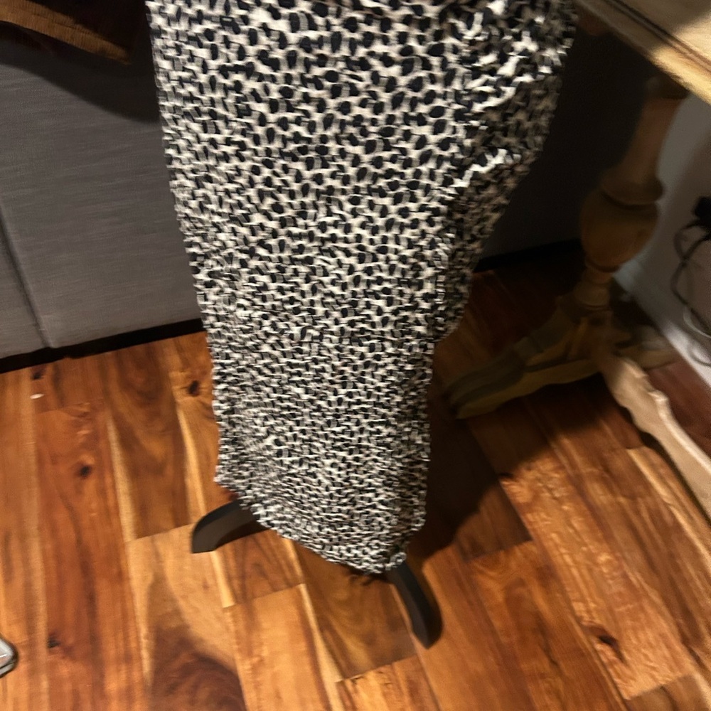 Mango Black and White Maxi Skirt